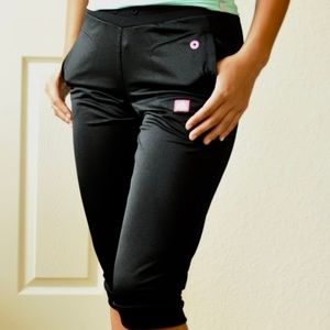 Black Adidas Calf-Length Joggers